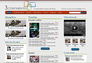Captura de pantalla de trescontinentes.com