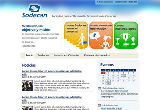 Visual concept for the site of Sodecan